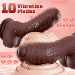 7.4 Inch Flexible Thick Soft Dildo Vibrator