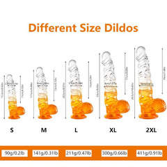 9 Inch Huge Realistic Clear Dildo Buy