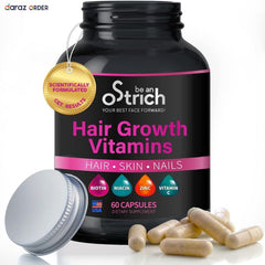 Bean Stitch Hair Growth Vitamins 60 Capsule in Pakistan