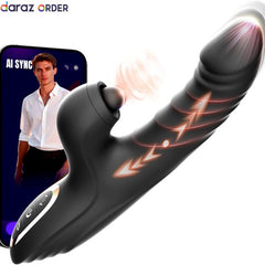 Black Rabbit Dildo with Tapping Function