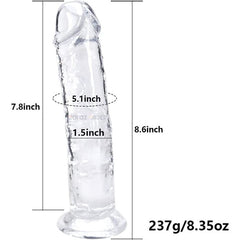 Buy 8.66 Inch Clear Dildo Sex Toys