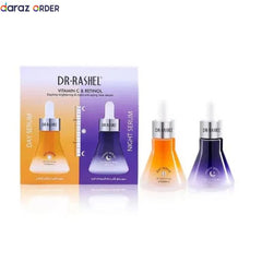 Dr Rashel Vitamin C & Retinol A Daytime Brightening & Night Anti-Aging Facial Serum Set