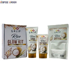 Galip Rice Kit Powder Mask Scrub Face Wash