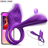 MOOLIGIRL Vibrating Cock Ring Couples Toys