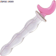 Pink Crystal Smooth Glass Wand Dildo
