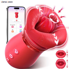 Sovokn 5IN1 Mouth Sucking Vibrator Rose Sex Toy