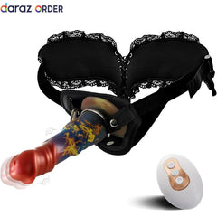Strap-On Thrusting Dildo Vibrator