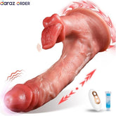 Tongue Realistic Thrusting Dildo Vibrator