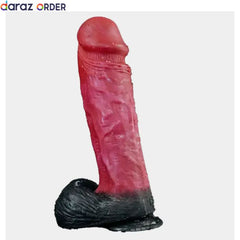 10-Inch Red Silicone Big Dildo for Adults