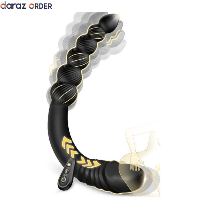 13.77 Inch Thrusting Dildo Vibrator Anal Beads
