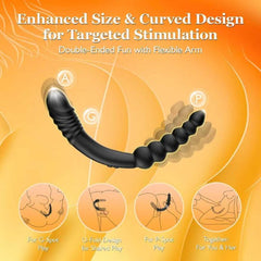 13.77 Inch Thrusting Dildo Vibrator Anal Beads