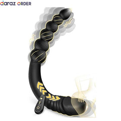 13.77 Inch Thrusting Dildo Vibrator Anal Beads