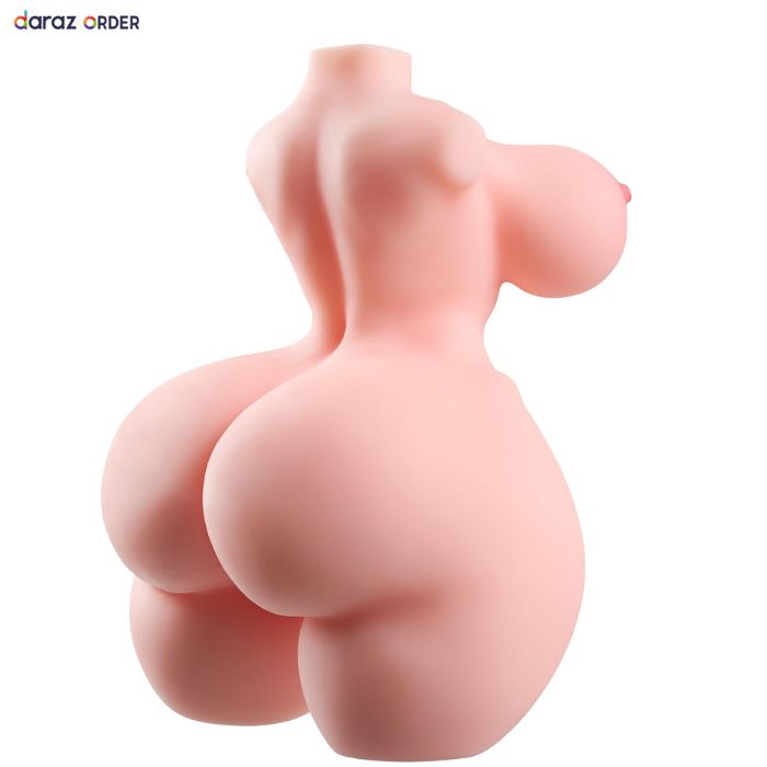 2.7 lb Mini Male Masturbator Small Torso with 2 Holes