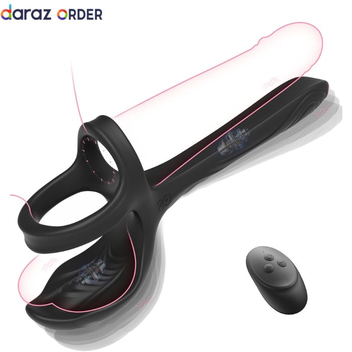 3-in-1 Vibrating Cock Ring & Anal Toy