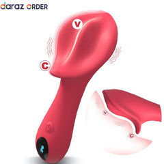 3 in 1 Vibrator Wand with LCD & 9 Modes
