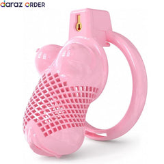 3D Printed Female Bust Chastity Cage Pink Large
