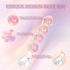 6.3 Inch Anal Beads Butt Plug Pink