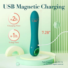 7 Inch Soft Vibrating Dildo Nipple Stimulation