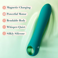 7 Inch Soft Vibrating Dildo Nipple Stimulation