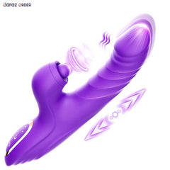 7 Thrust Mode with Licking Rabbit Vibrators Adult Sex Toy