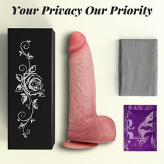 8.8 Inch Realistic Dual Density Silicone Dildo