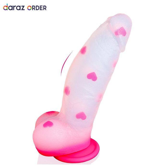 8 Pink Silicone Dildo with Suction Cup