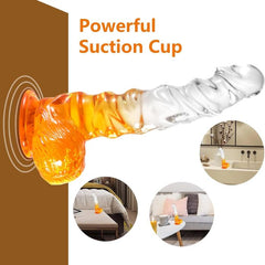9 Inch Huge Realistic Clear Dildo Buy