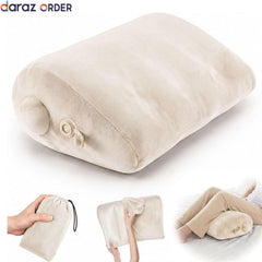 Beige Inflatable Wedge Support Sex Pillow