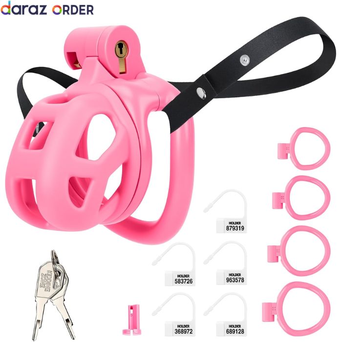 Belted Chastity Cage for Men 4 Ring Sizes