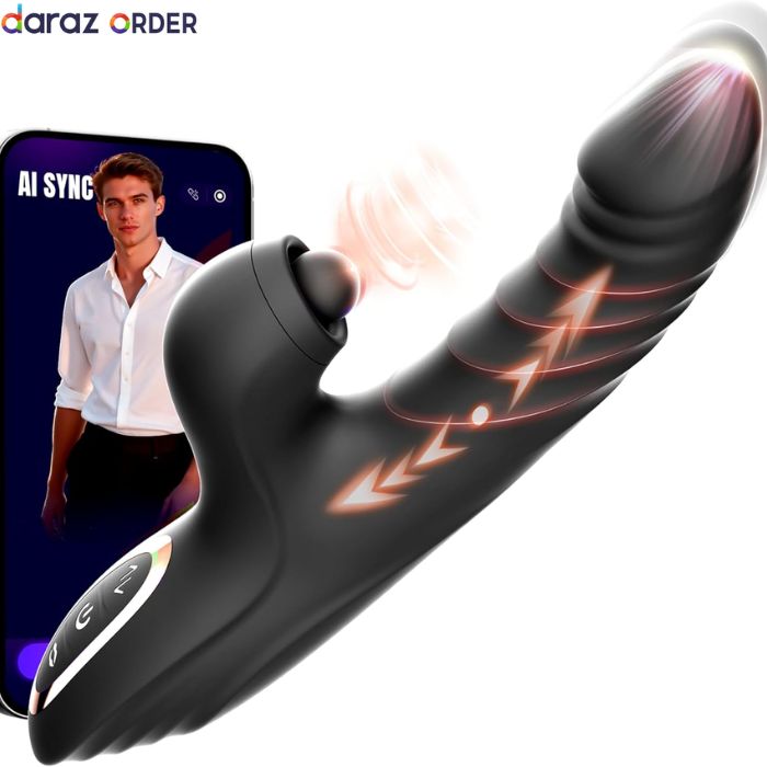 Black Rabbit Dildo with Tapping Function
