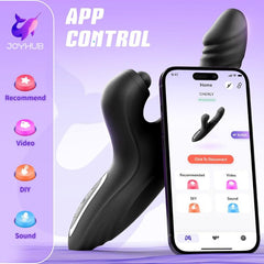 Black Rabbit Dildo with Tapping Function