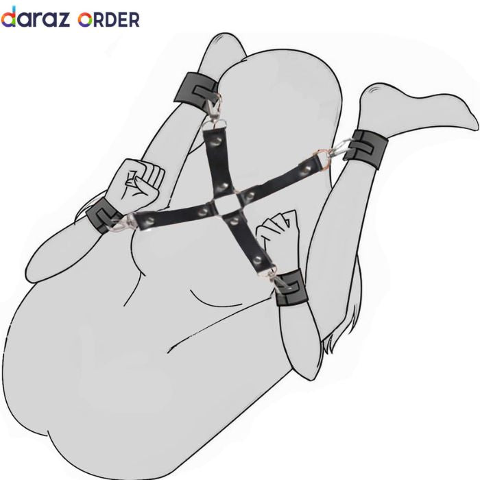 Bondage Wrist & Thigh Cuffs Set