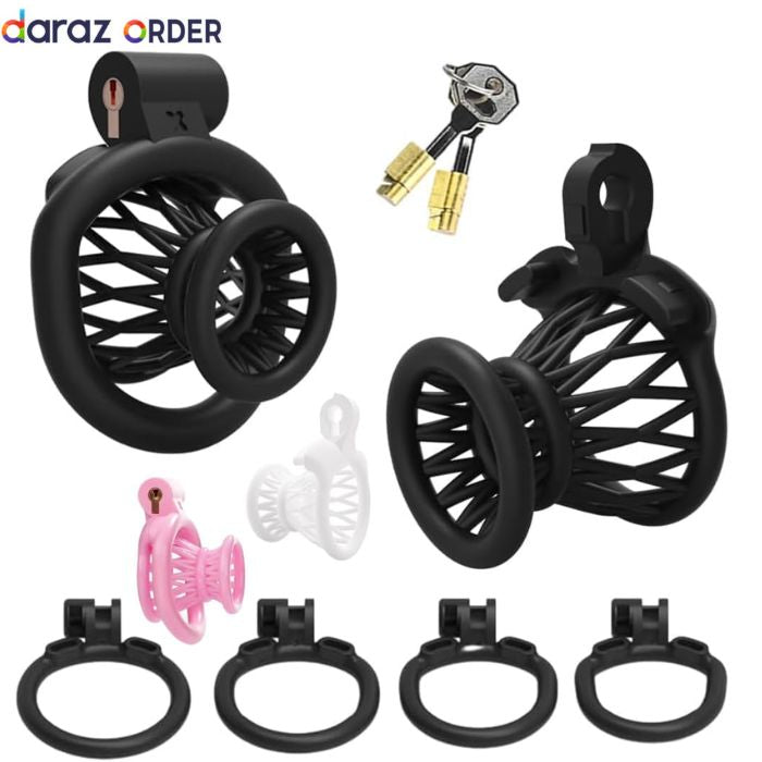 Inverted Chastity Cage Set