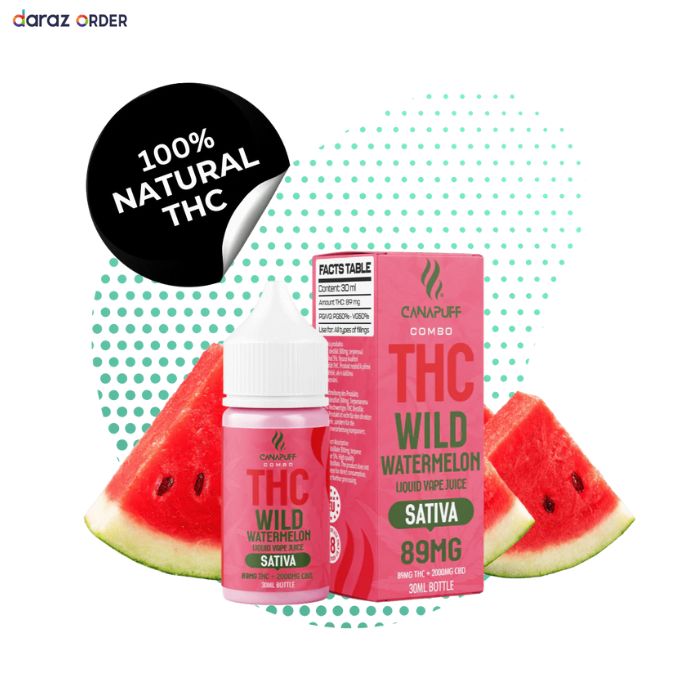 CanaPuff THC+ liquid Wild Watermelon 89Mg 30ml In Pakistan