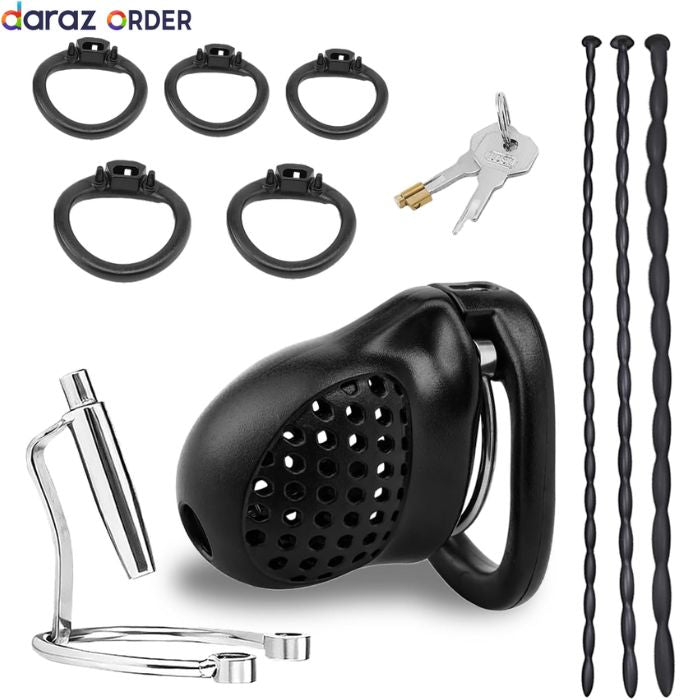 Chastity Device 5 Ring Sizes 3 Sound Beads