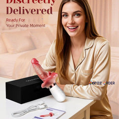 Dildo Vibrator with Tongue Licking Silicone