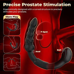 Dual Ended Prostate Massager Vibrator Plug