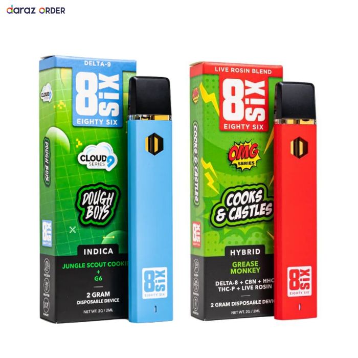 Eighty Six Brand Delta 9 Disposables 2g