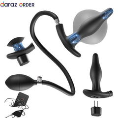 Electric Shock Inflatable Anal Plug
