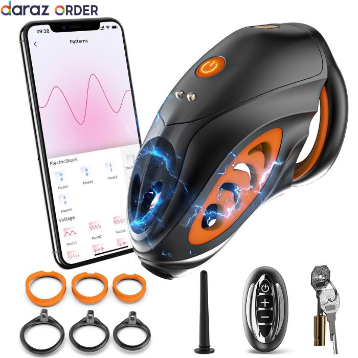 Electric Shock Male Chastity Cage Cock
