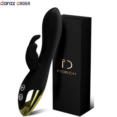 Fidech G Spot Black Rabbit Vibrator Dildo