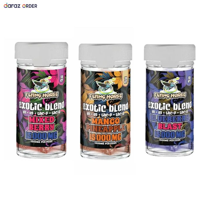 Flying Horse Exotic Blend 15000mg Gummies 15ct
