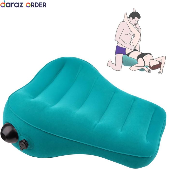 Inflatable Couples Sex Pillow with Air Pump