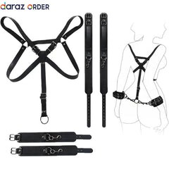 Leather BDSM Restraint Kitdjustable Cuffs In Pakistan