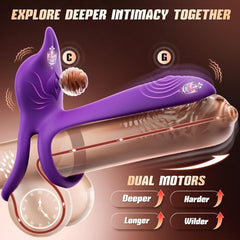 MOOLIGIRL Vibrating Cock Ring Couples Toys