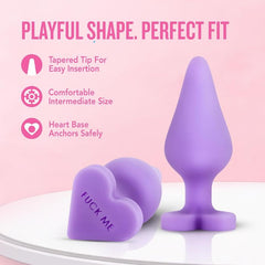 Purple Silicone Butt Plug Blush Novelties