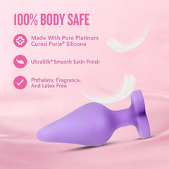 Purple Silicone Butt Plug Blush Novelties