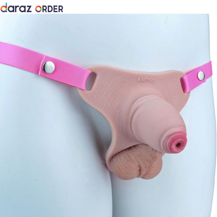 Silicone Chastity Cage with Belt