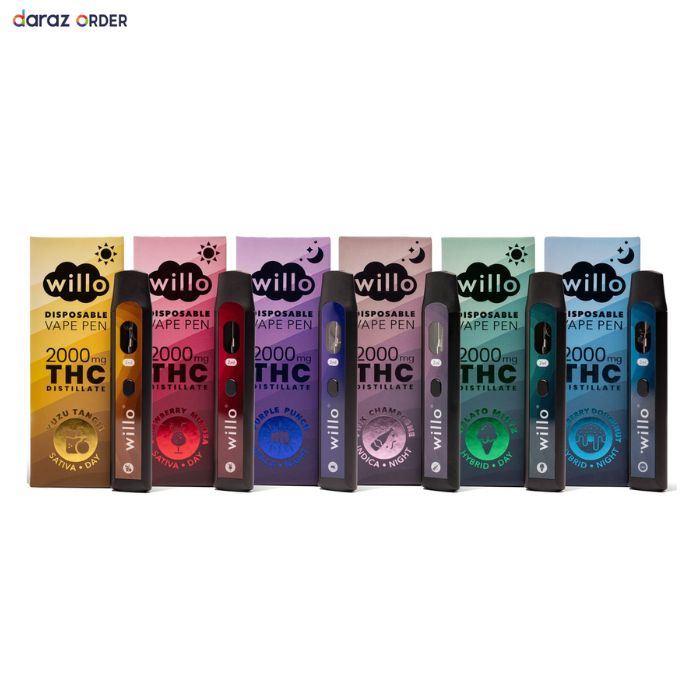 THC Willo Disposable Vape Pen 2000mg In Pakistan