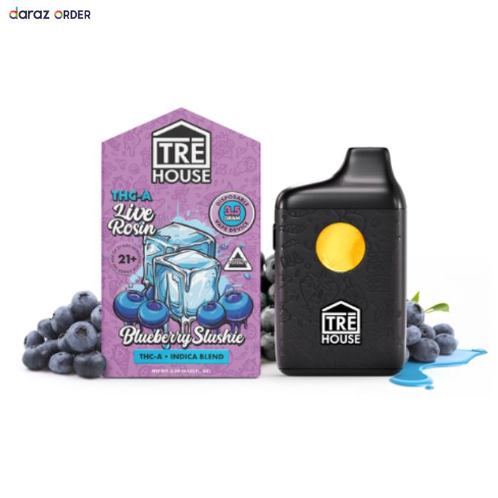 THCA Live Resin Blueberry Slushie Vape Pen 3.5g
